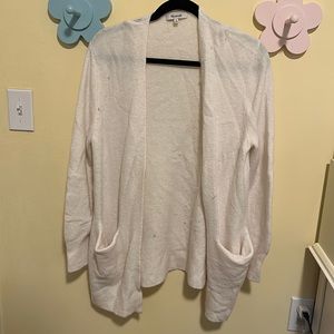 Madewell wool white cardigan